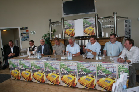 Pressepanelet ved gårsdagens præsentation af Copenhagen Historic Grand Prix 2008.
(Foto: Motorsporten.dk)